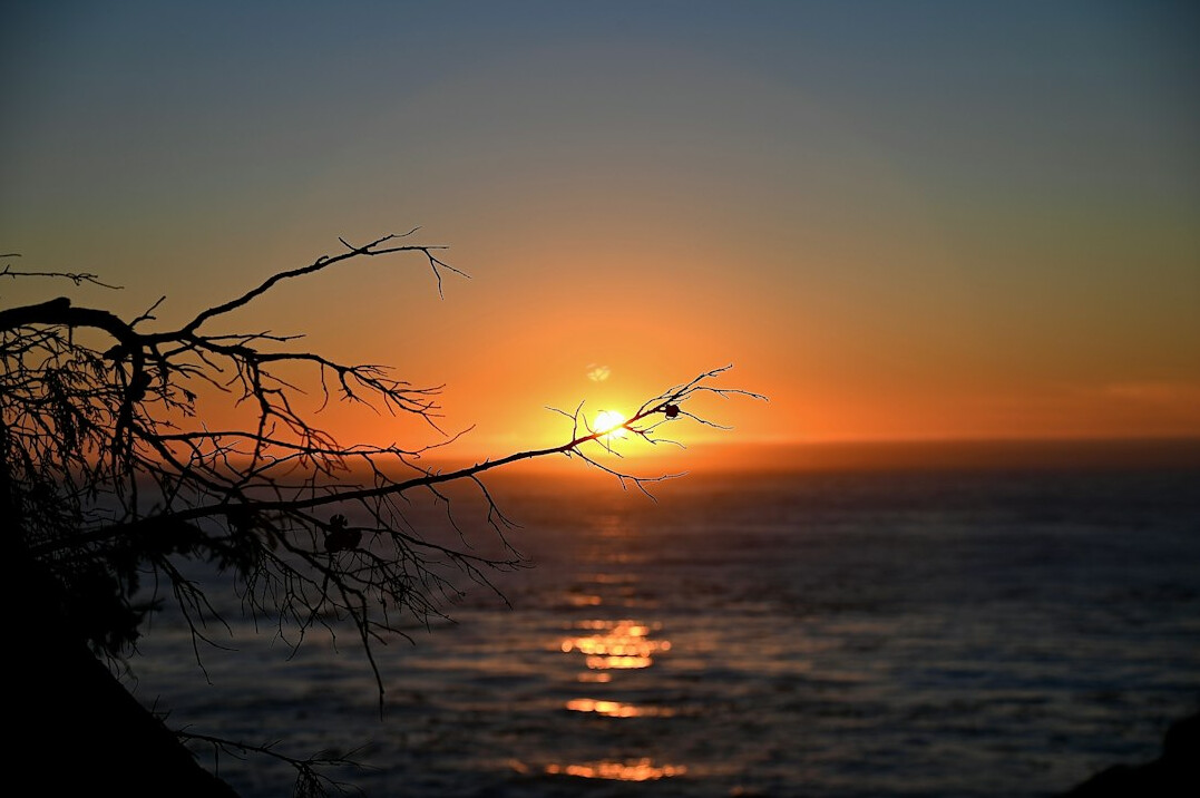 chilean coastal sunset