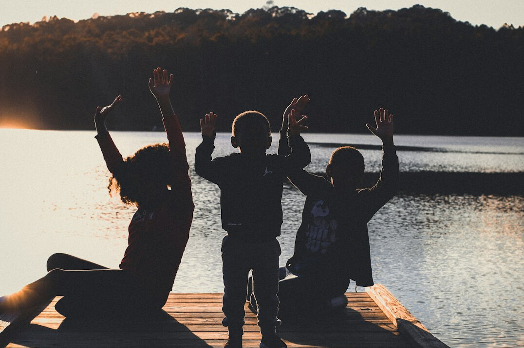 family in park